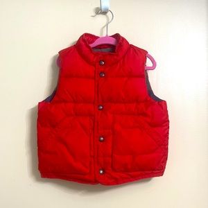 Gently worn GAP Toddler Red Winter Vest Size 2